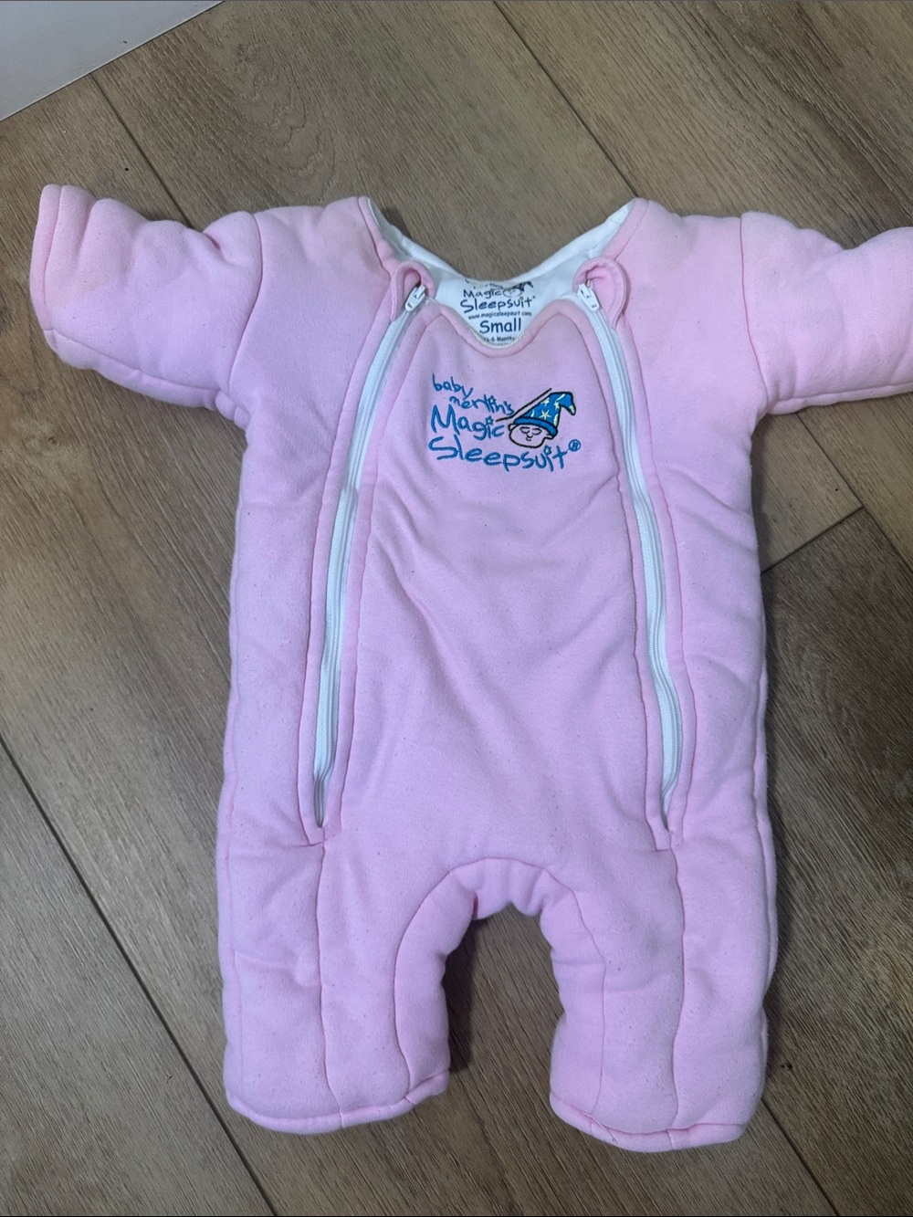 Magic Sleepsuit Baby One-Piece Footie in Light Pink - Small